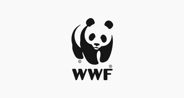 Best New Negative Space Logo Designs WWF Designer-Sir Peter Scott