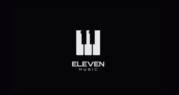 Top Logo Design Trends for 2019 - Negative Space Logo Designs Eleven Music