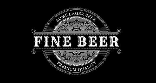 Top Logo Design Trends for 2019 - Vintage Artwork Logo Designs Fine Beer