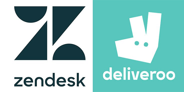 Top Logo Design Trends for 2019 - Geometrics Shapes - Logo Design Trends - Zendesk Deliveroo