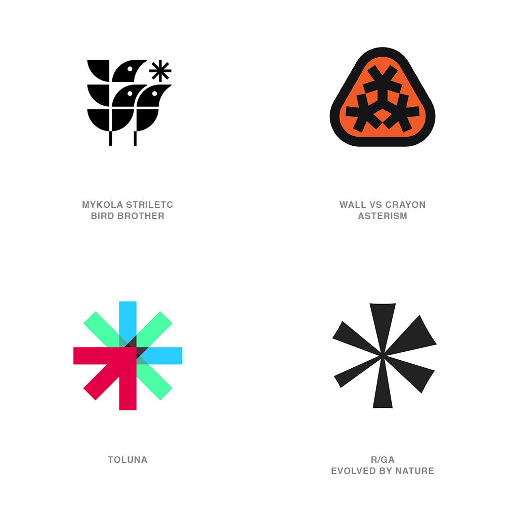 1. Asterisk - Top 9 Logo Design Trend of 2021