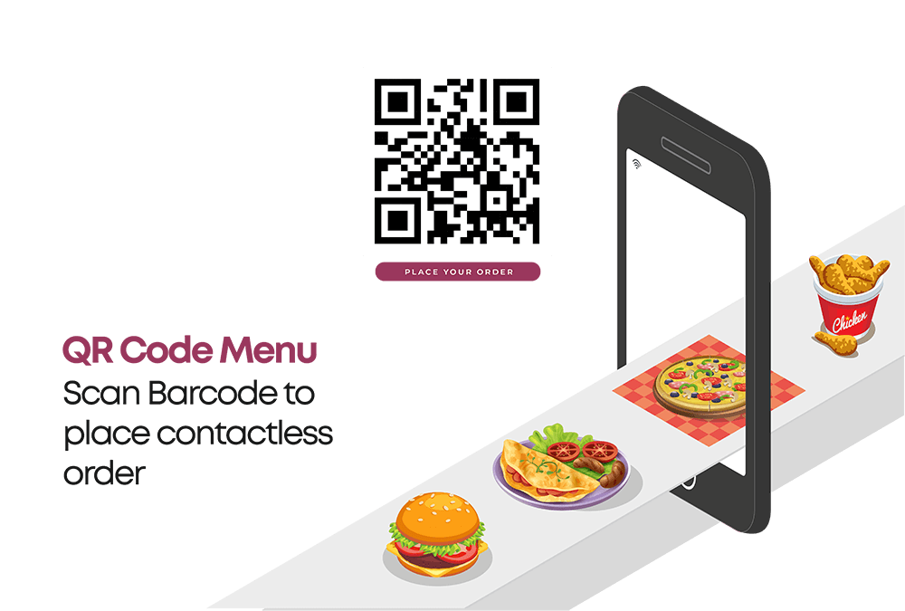 Barcode for contactless order_QR Code Menu