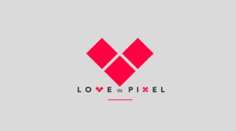Love In Pixel Logo Design