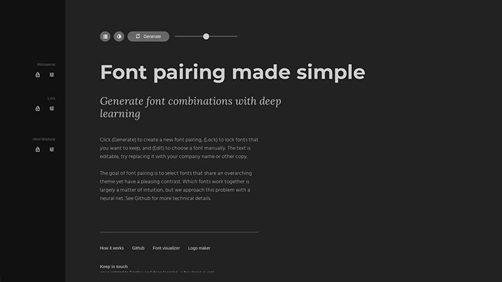 Fontjoy – AI-Powered Font Pairing